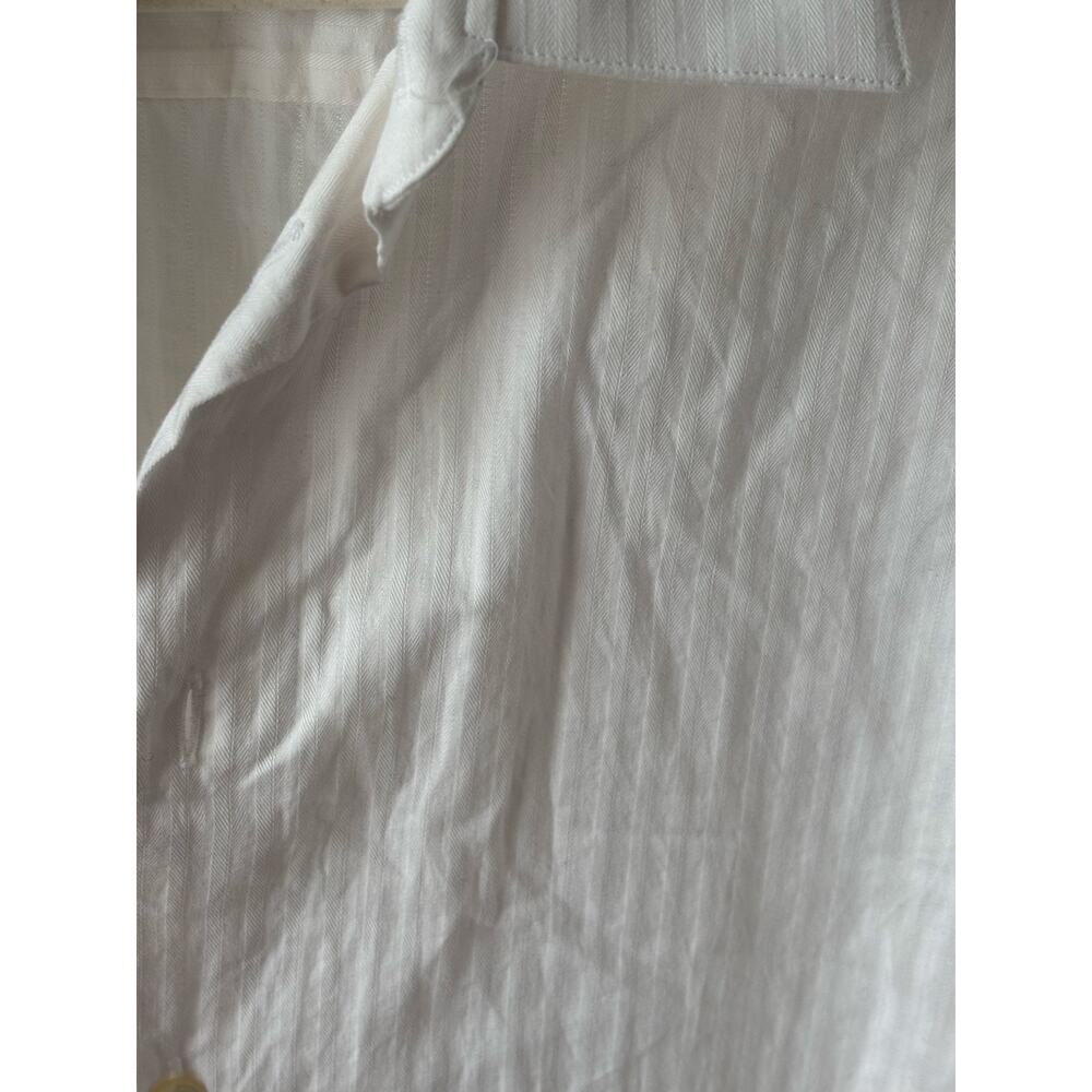 Calvin Klein Men’s White Button Down Shirt 100% Cotton Size 16.5 32/33 - Picture 5 of 8